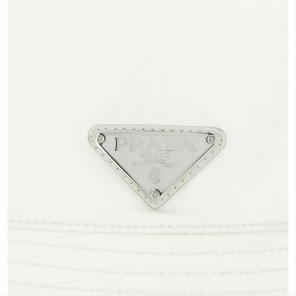 PRADA logo appliqued shell nylon bucket hat M main image 9